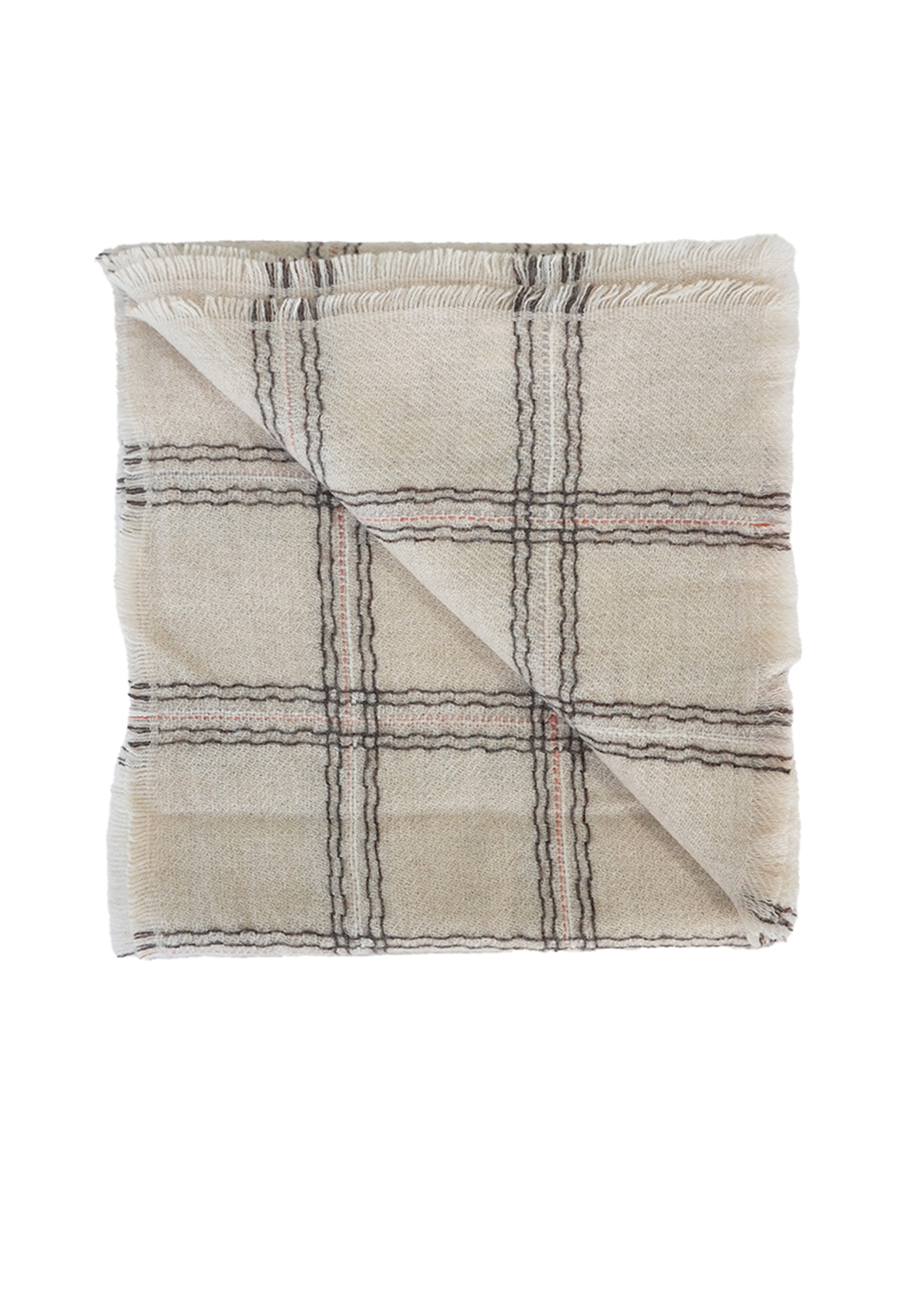 Shawl_BeigePlaid