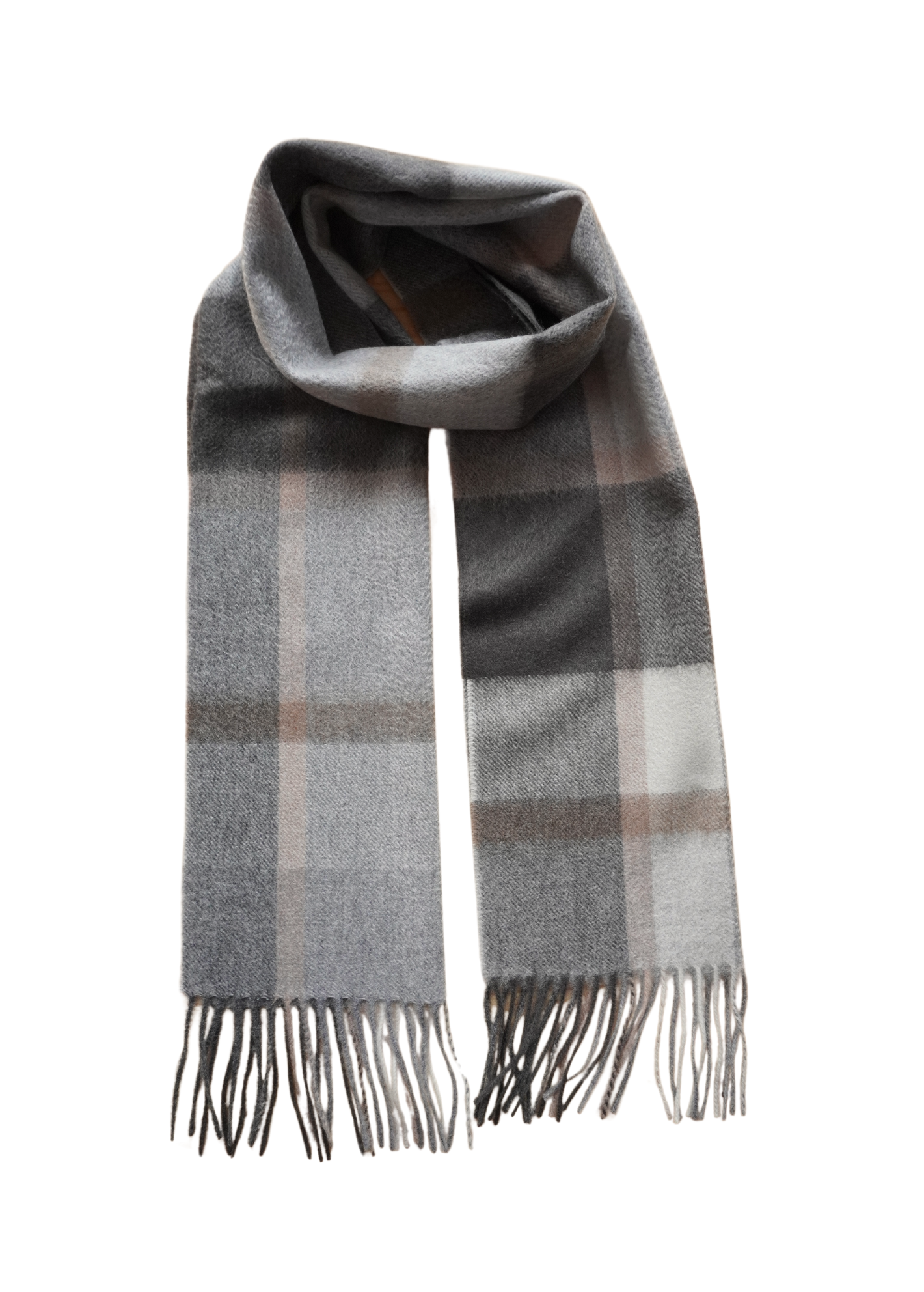 Scarf-Plaid with Gray Mix