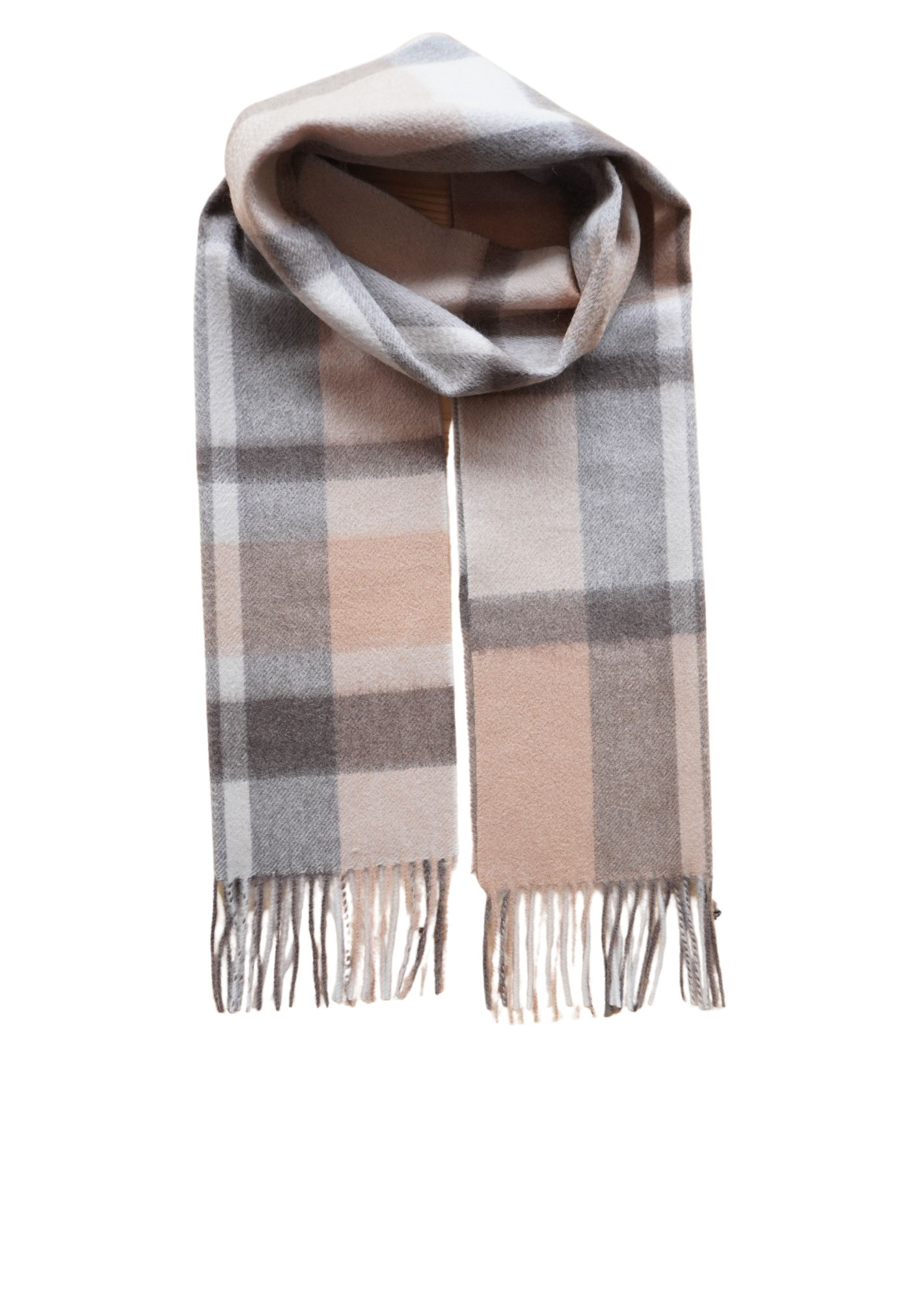 Scarf-Plaid with Light Brow & Gray